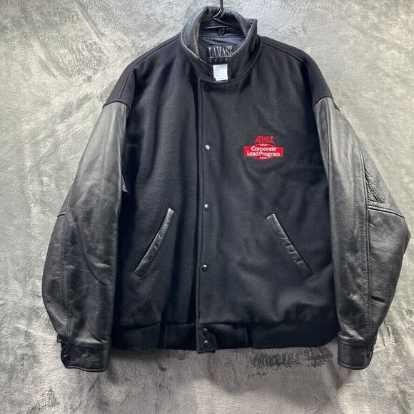 Biker Jacket Medium Leather & Wool Made in Canada
